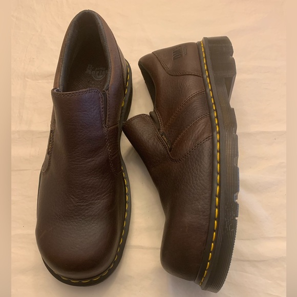 NEW Doc Martens Mens Leather Slip-On’s, Anti-Static, Steel Toe, Size: 13M - Picture 2 of 5